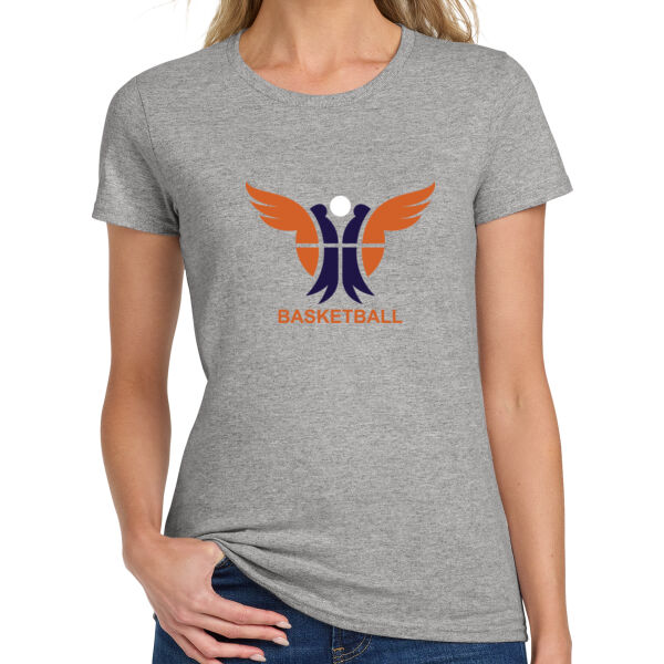Mirage Basketball Ladies Heavy Cotton 100% Cotton T Shirt Thumbnail