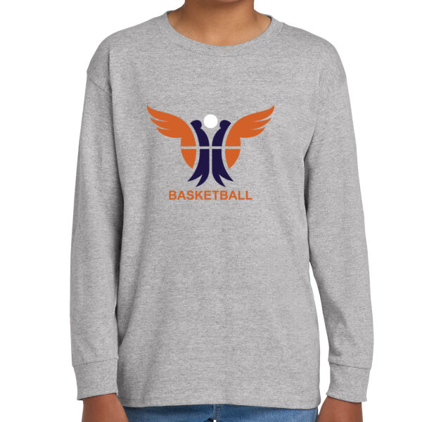 Mirage Basketball Youth Heavy Cotton 100% Cotton Long Sleeve T Shirt Thumbnail